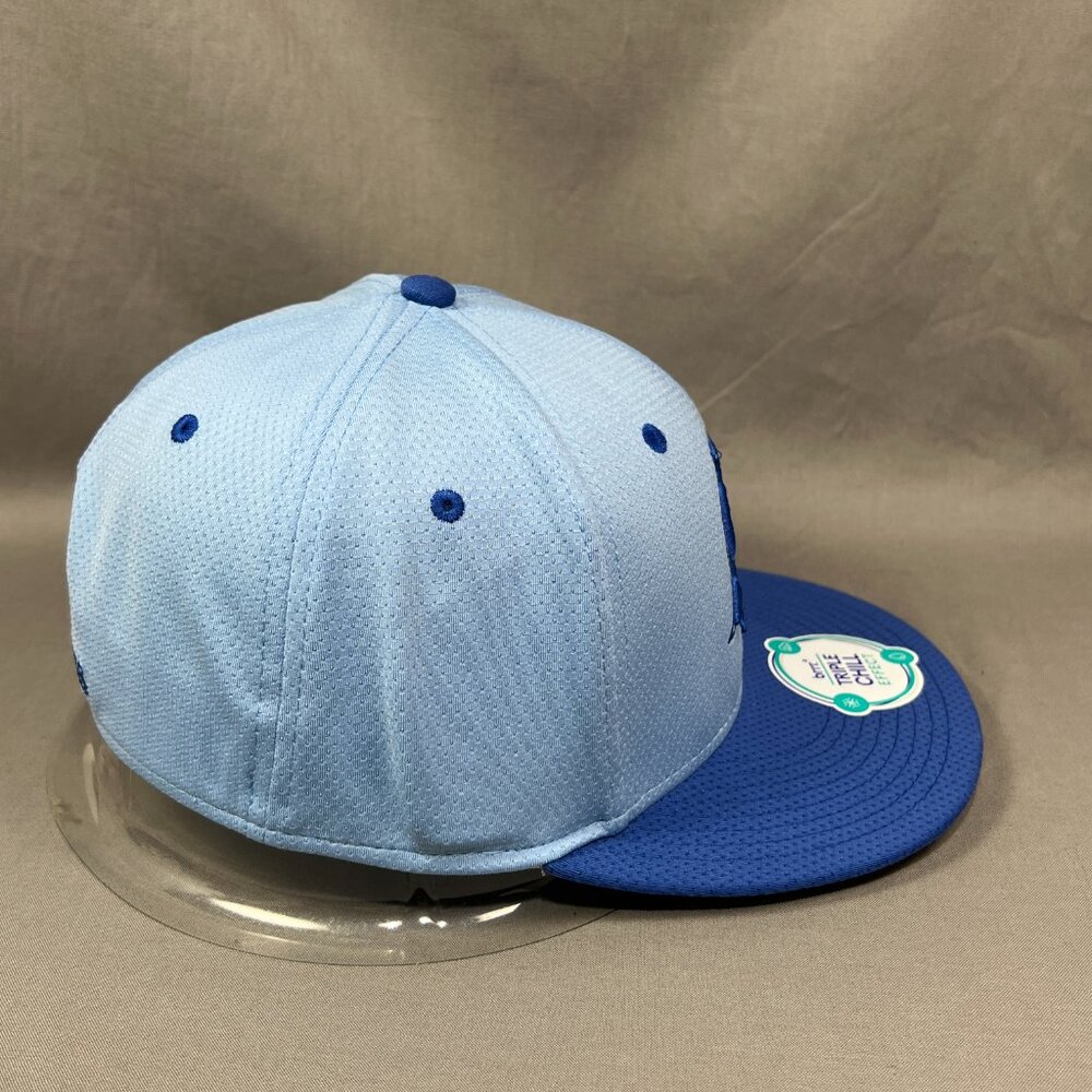 Land Sharks Travel Baseball The Game Pro Flex Fit M Hat Cap Blue Stretch Mens - Picture 5 of 14